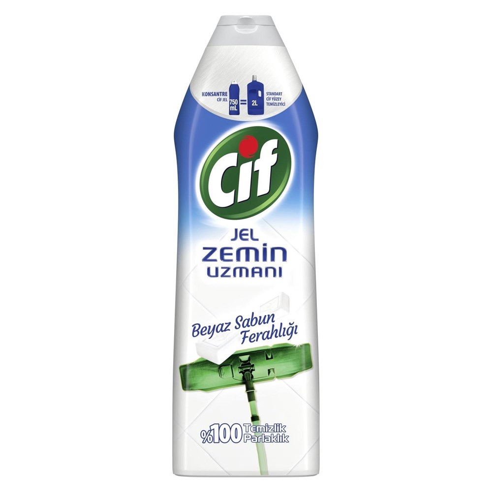 Cif Jel Zemin Uzmanı Beyaz Sabun 750 Ml