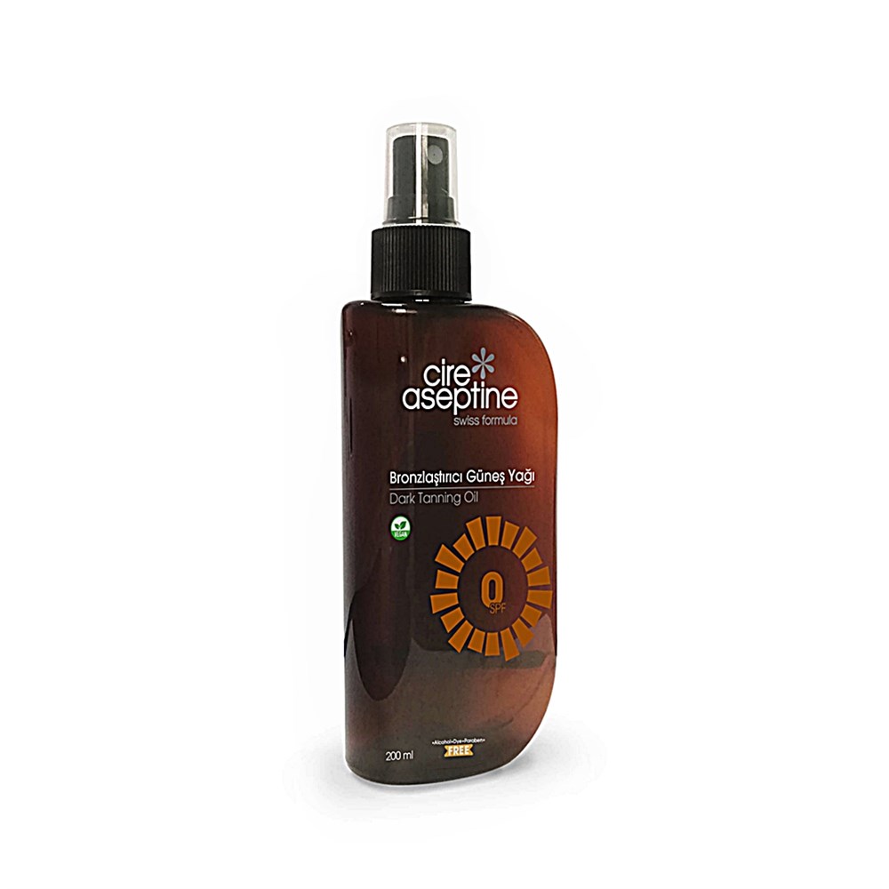 Cire Aseptine Bronzlaştırıcı Güneş Yağı SPF 0 200 Ml