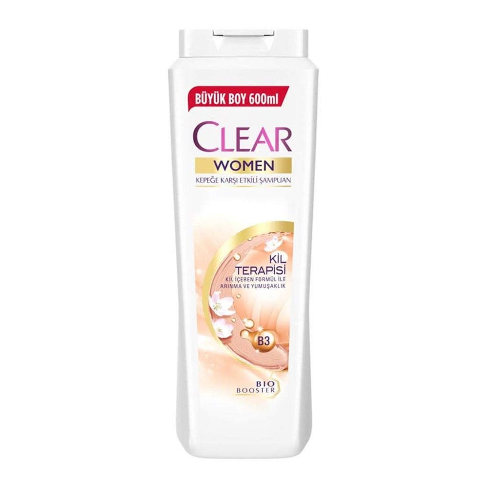 Clear Kepeğe Karşı Etkili Kil Terapisi Şampuan 600 Ml