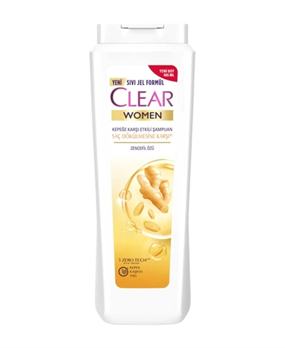 Clear Şampuan Byn 485 Ml Saç Dökülmesine Karşı Zencefil Özlü