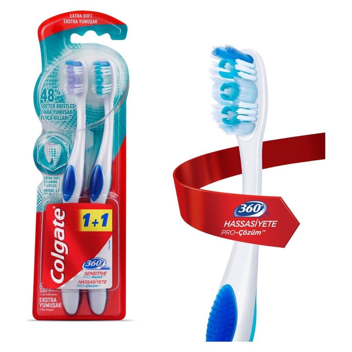 Colgate Diş Fırçası 360° Hassas Dişlere Profesyonel Çözüm 1+1