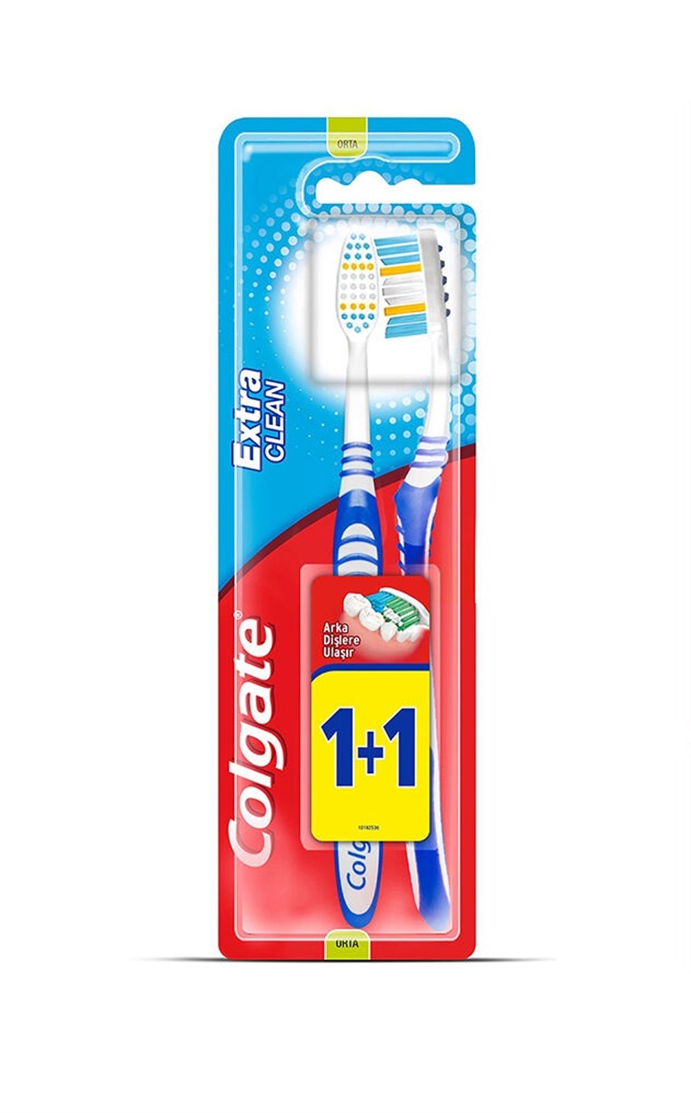 Colgate Diş Fırçası Extra Clean Orta 1+1 Seyahat Başlığı Hediyeli
