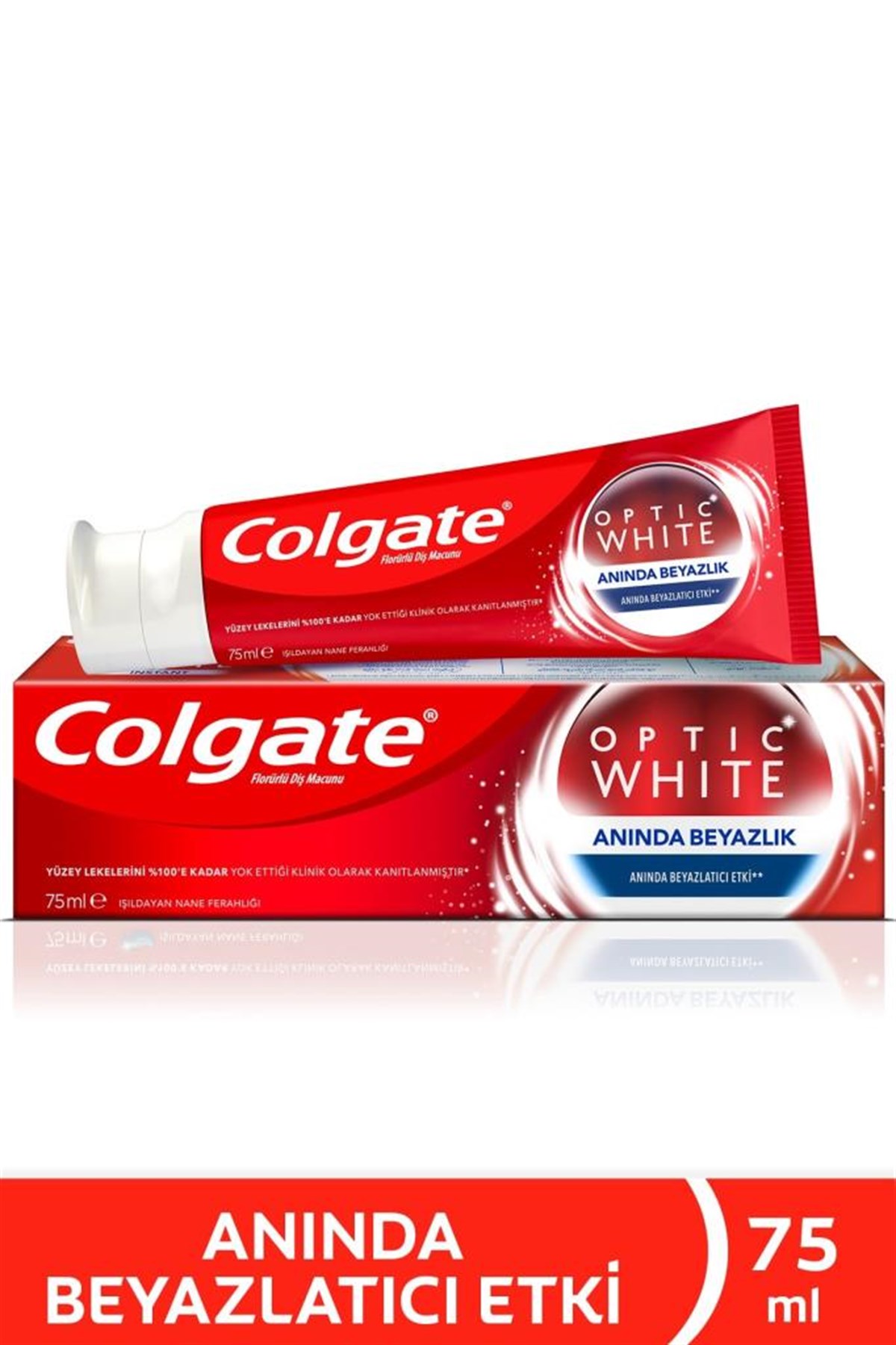 Colgate Optik Beyaz Anında Beyazlık Beyazlatıcı Instant Diş Macunu 75 ml