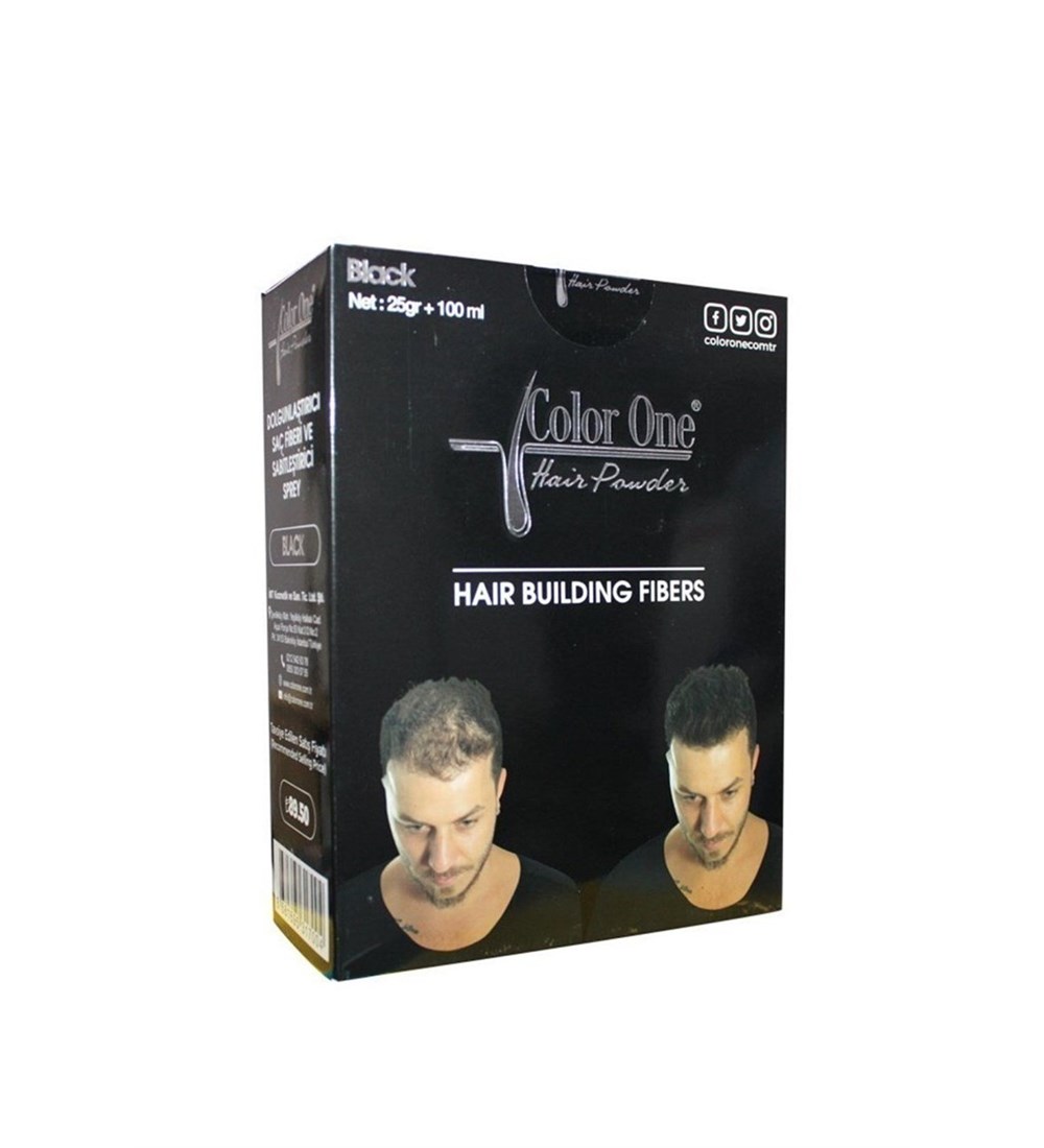Color One Haır Powder Black 25Gr+100Ml