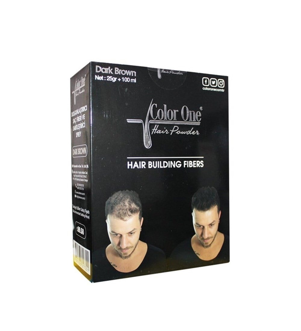 Color One Haır Powder Dark Brown 25Gr+100Ml