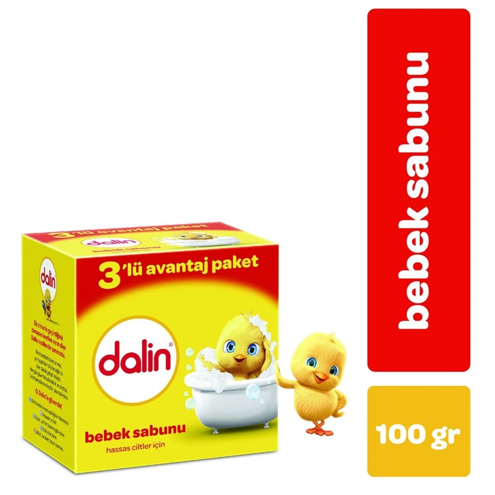 Dalin Bebek Sabunu 3'lü Avantaj Paketi 100 gr