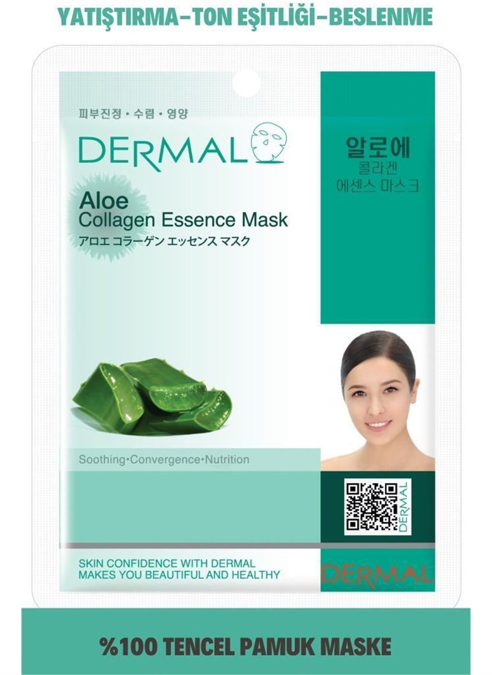 Dermal Aloe Özlü Kolajen Maskesi 23Gr