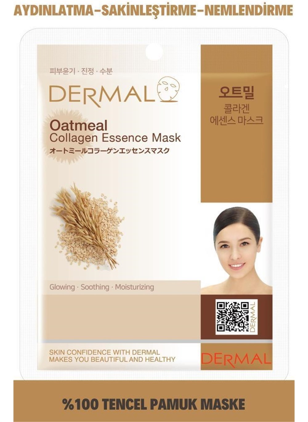 Dermal Oatmeal Collagen Essence Maske 23Gr