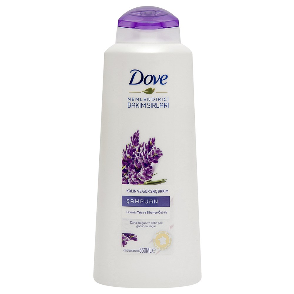 Dove Şampuan Kalın Ve Gür Saç Bakım Lavanta Biberiye 550 Ml