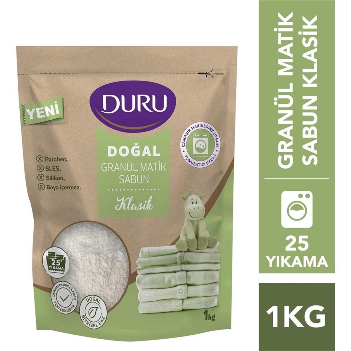 Duru Doğal Granül Matik Sabun Klasik 1 Kg 25 Yıkama
