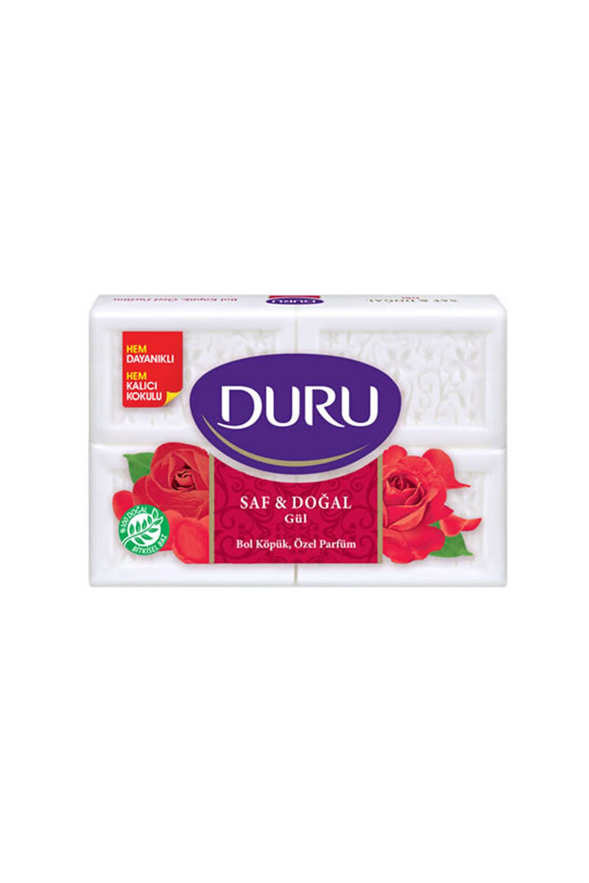 Duru Saf & Doğal Kalıp Sabun Gül 600 Gr 4x150 Gr