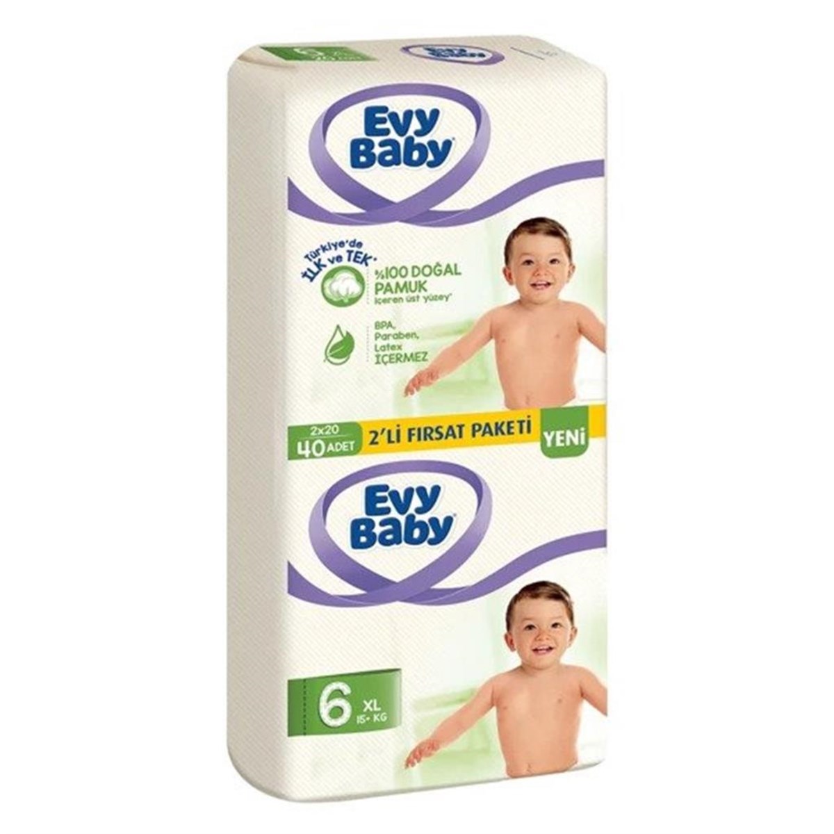Evy BabyEvy Baby Bebek Bezi 40 Adet 6Xl 15Kg