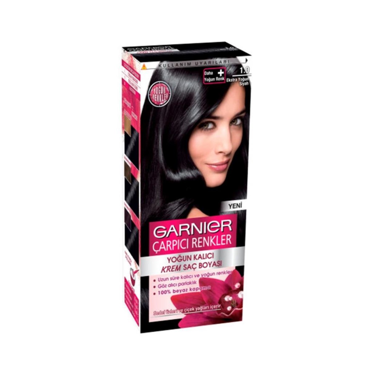Garnier Çarpıcı Renkler Saç Boyası 1.0 Extra Yoğun Siyah
