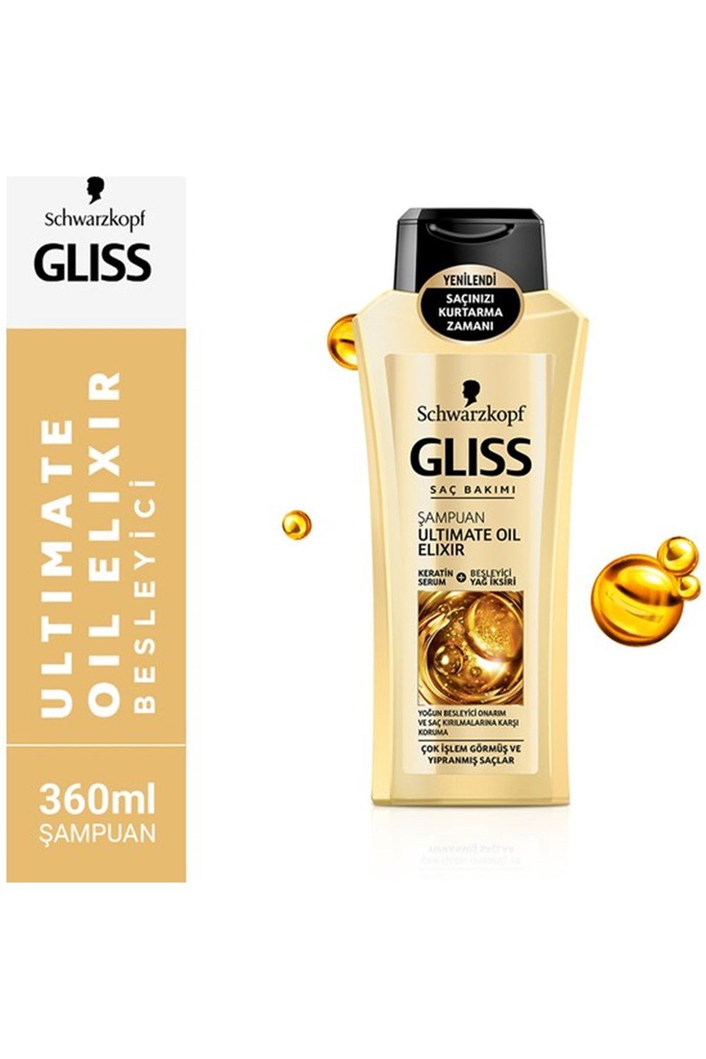 Gliss Şampuan 360 Ml Ultimate Oil Elixir Yıpranmış Saçlar Için