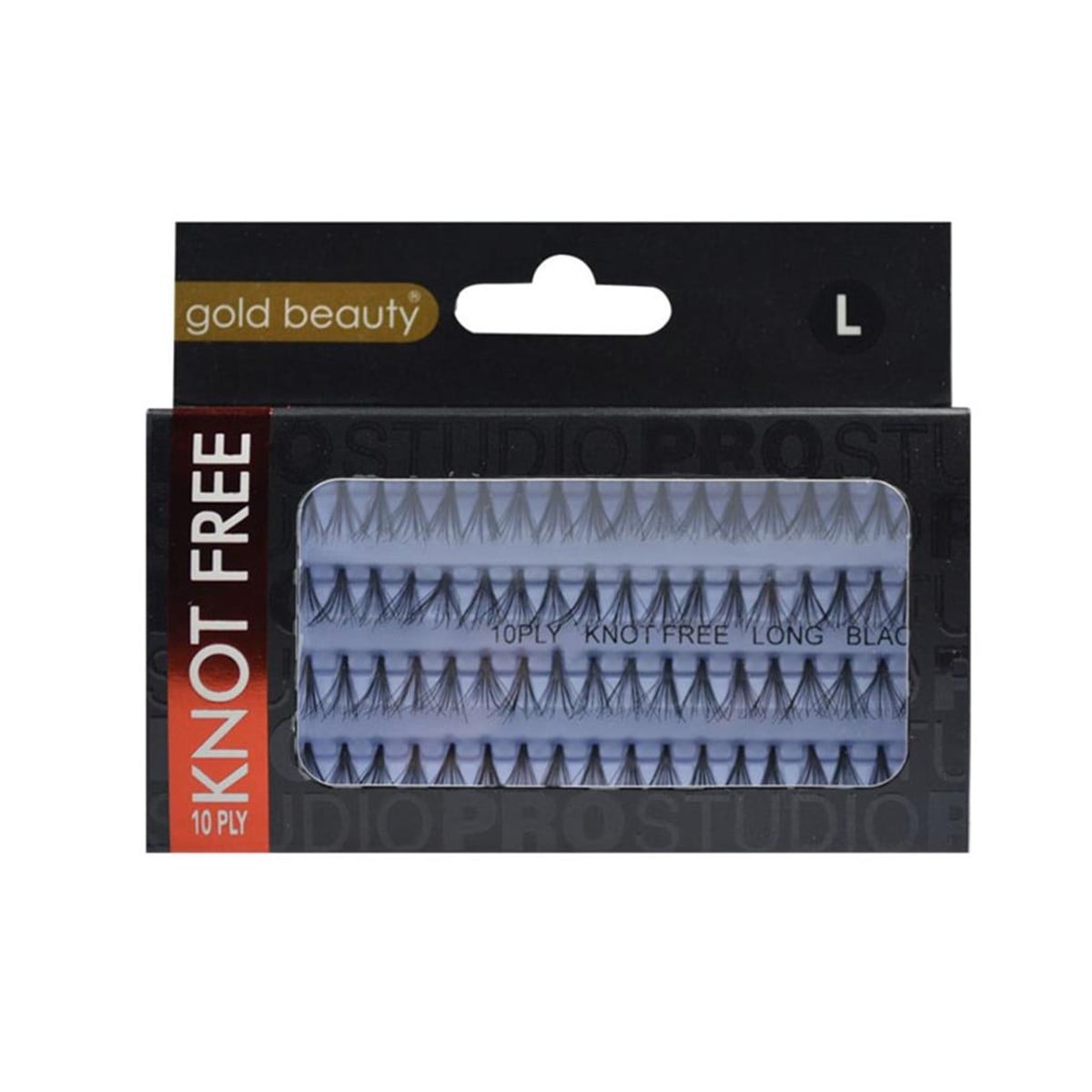 Gold Beauty Knot Free Black Tekli Kiprik L 80Adet Ep 4214