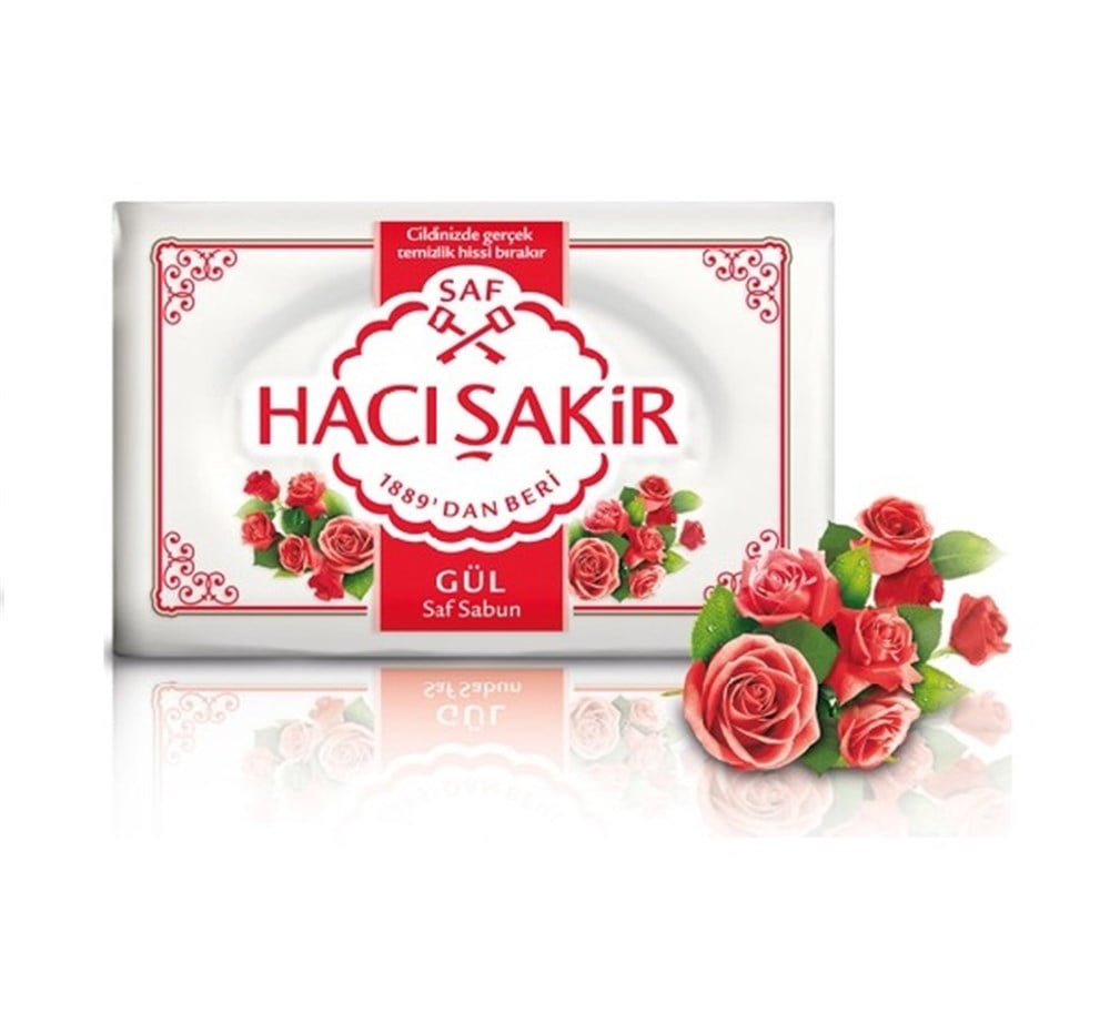 Hacı Şakir Sabun 600 Gr Gül 4'Lü