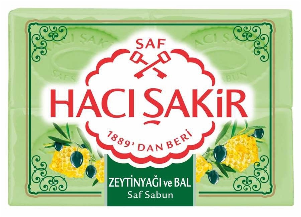 Hacı Şakir Zeytinyağı & Bal Kalıp Sabun 4x150 Gr
