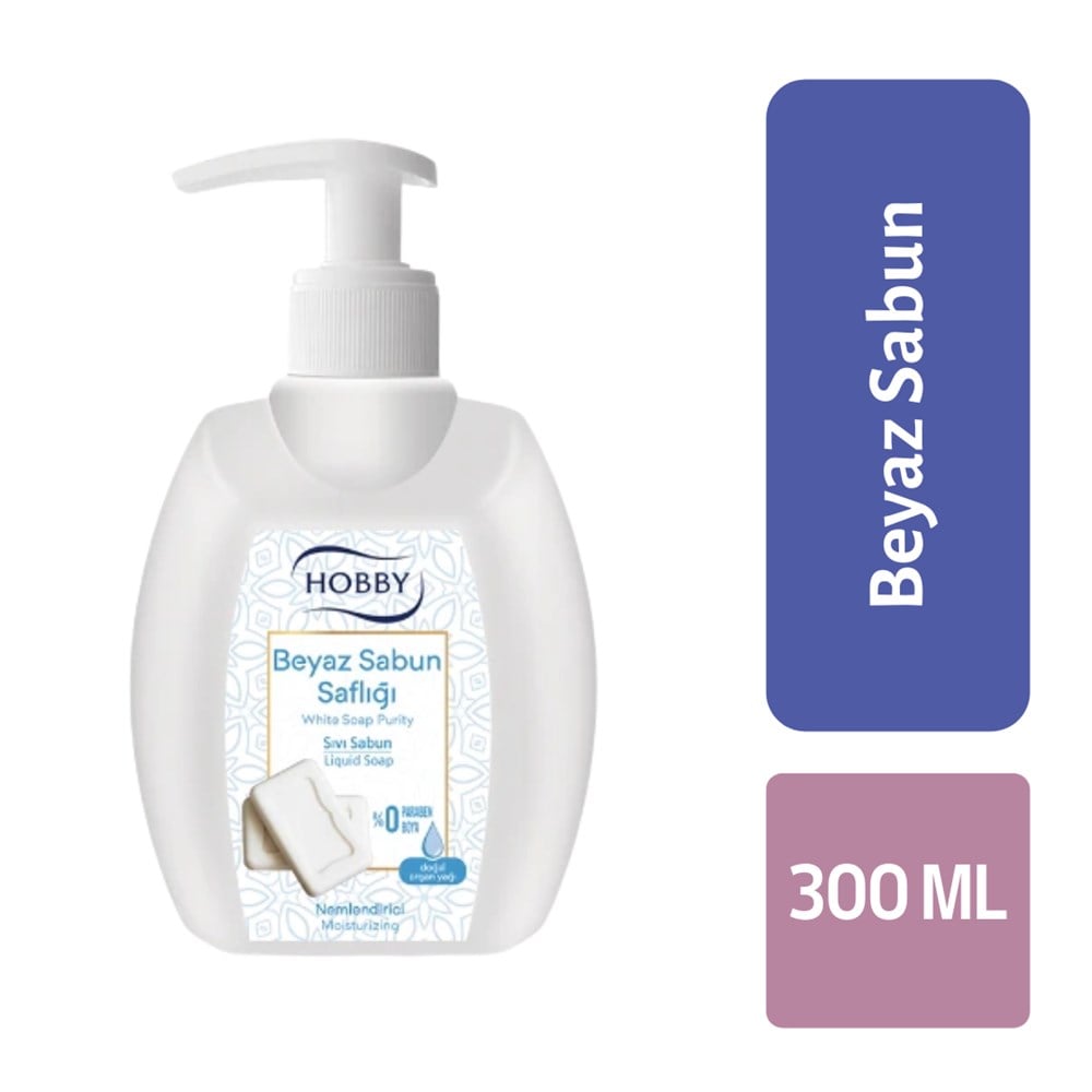 Hobby Sıvı Sabun 300 Ml Beyaz Sabun Saflığı