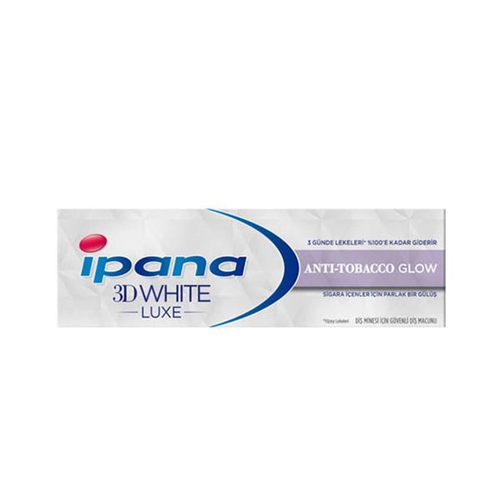İpana 3D Luxe Anti-Tobacco Glow Sigaraya Karşı Beyazlatıcı Diş Macunu 75 ml 