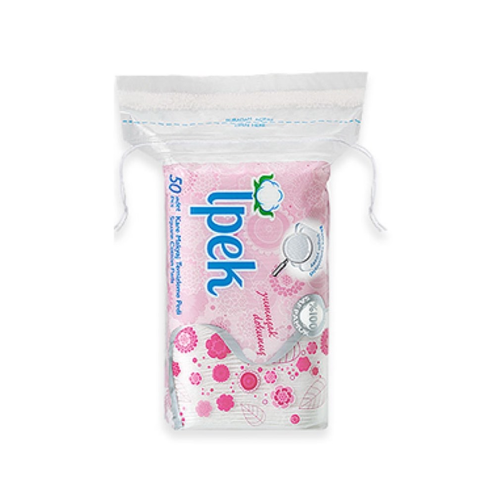 İpek Pamuk Makyaj Temizleme Pedi Kare 50 Ad