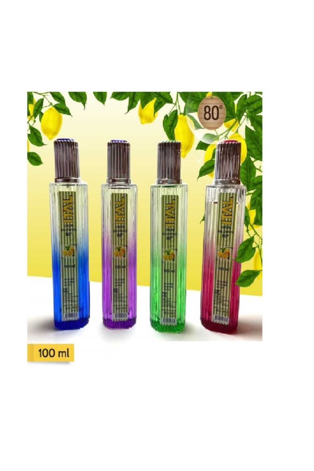 İtal Limon Kolonyası 80 Derece 100 Ml