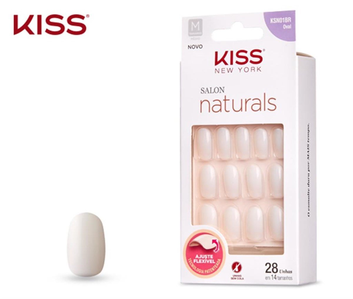 Kiss Salon Naturals KSN01 Takma Tırnak 28 Nails