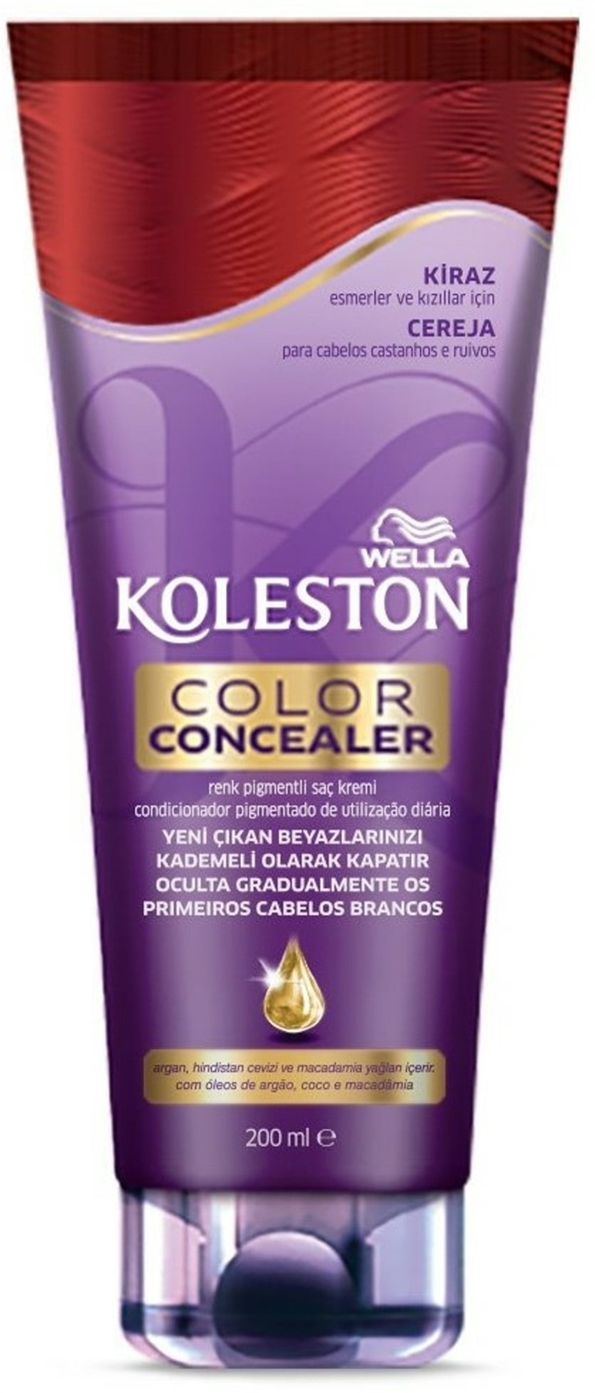 Koleston Color Concealer Kiraz Beyaz Kapatıcı Saç Kremi 200 Ml