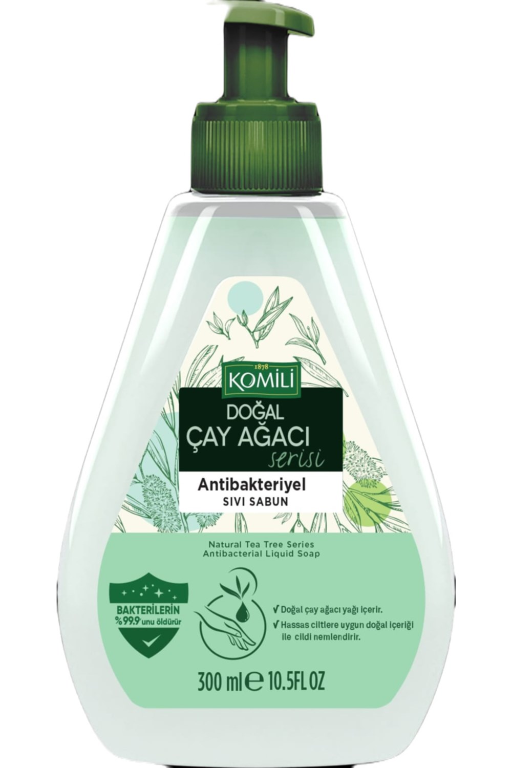Komili Doğal Çay Ağacı Serisi Antibakteriyel Sıvı Sabun 300 Ml