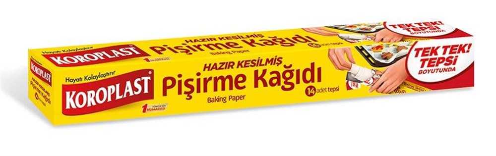 Koroplast Tek Tek Yağlı Pişirme Kağıdı 16'lı