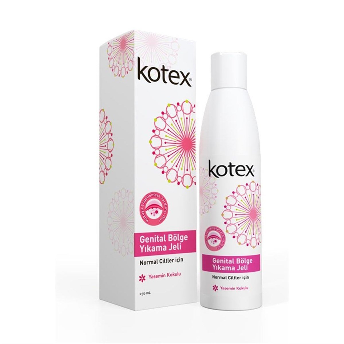 Kotex Genital Bölge Yıkama Jeli Normal Cilt Yasemin Kokulu 236 Ml