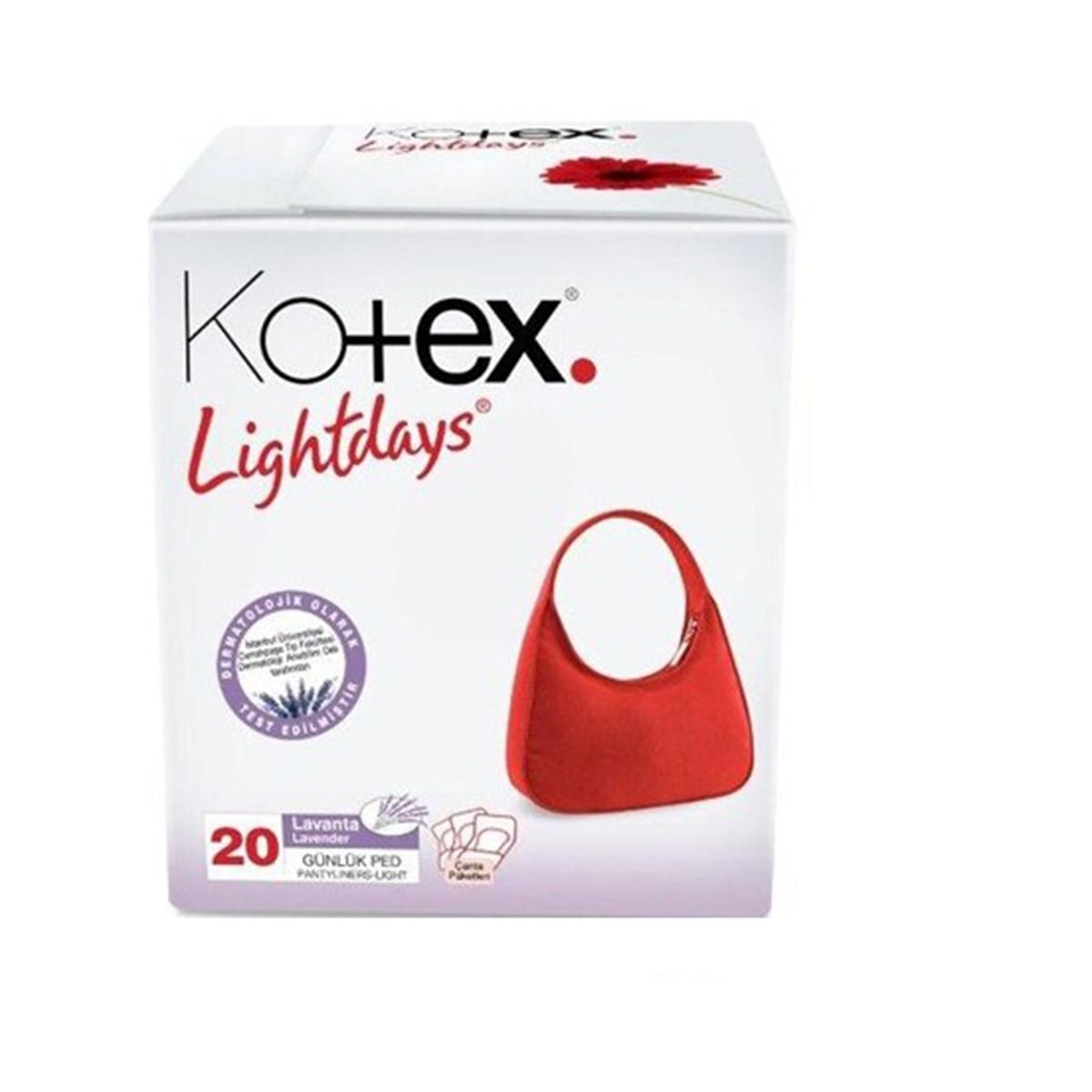 Kotex İnce Günlük Ped Lavanta (20 Adet)