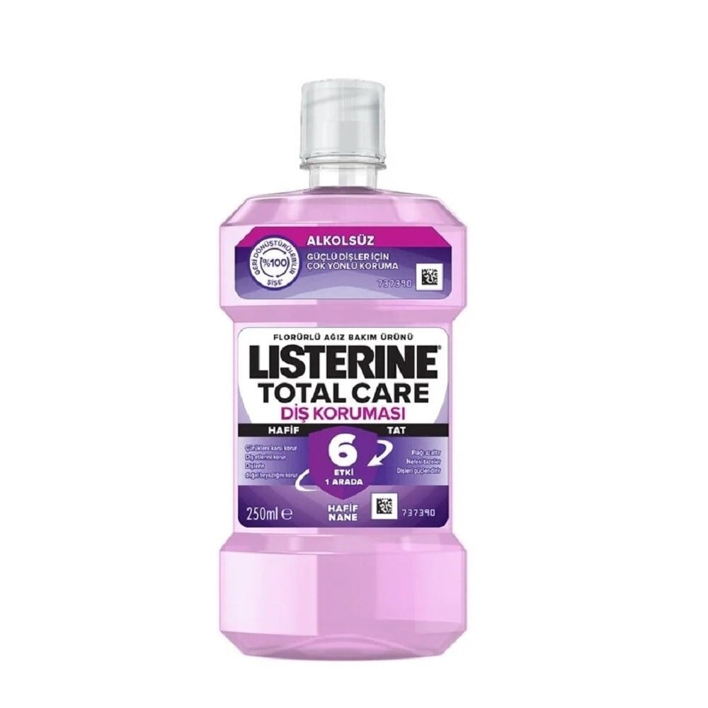 Listerine 250 Ml Total Care 6 Etki 1 Arada Diş Koruması Hafif Tat