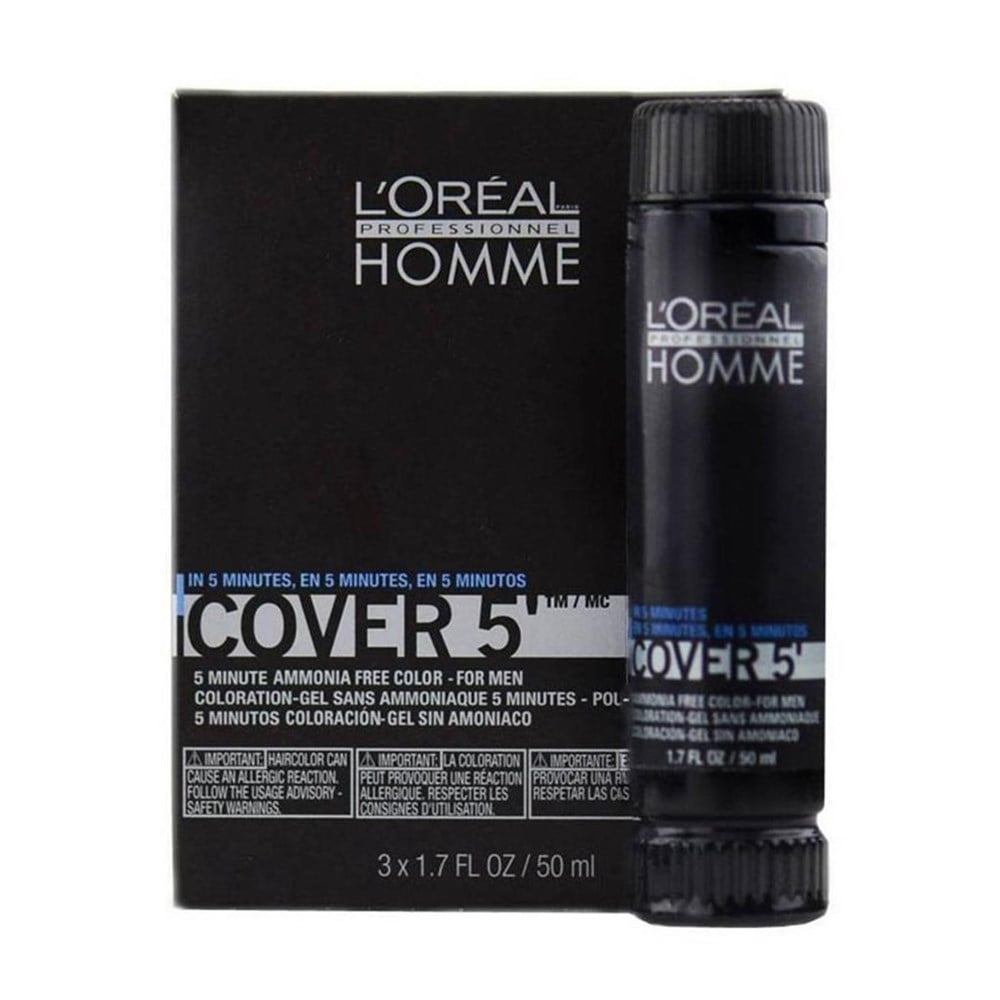 Loreal Homme Cover 5 Erkeklere Özel Jel Saç Boyası 5 Açık Kestane 3X50 ML