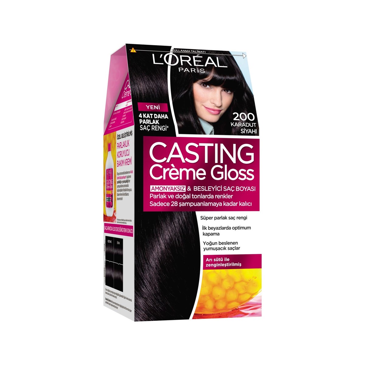 Loreal Paris Casting Creme Gloss Saç Boyası 200 Karadut Siyahı