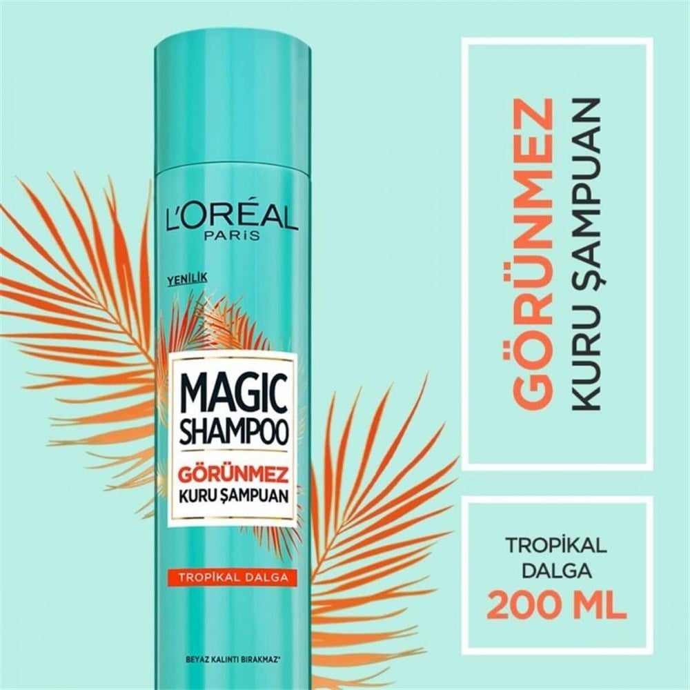 Loreal Paris Magic Shampoo Görünmez Kuru Şampuan Tropikal Dalga 200 ML
