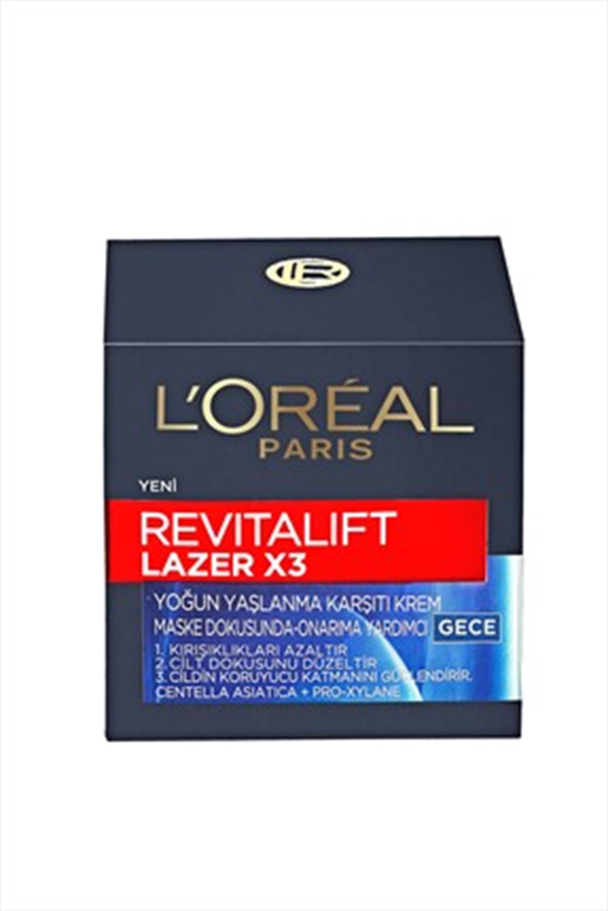 Loreal Paris Revitalift Lazer X3 Gece Yoğun Yaşlanma Karşıtı Bakım 50 Ml