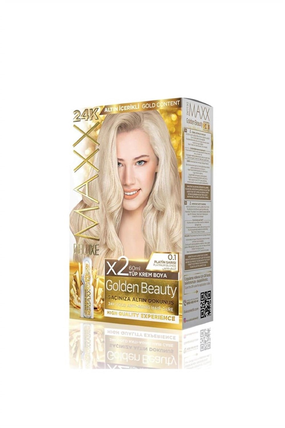 Maxx Deluxe Golden Beauty Set Boya 0.1 Platin Sarısı