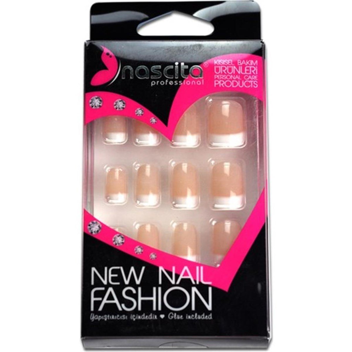 Nascita Takma Tırnak Beyaz Doğal French 24 Lü 00045