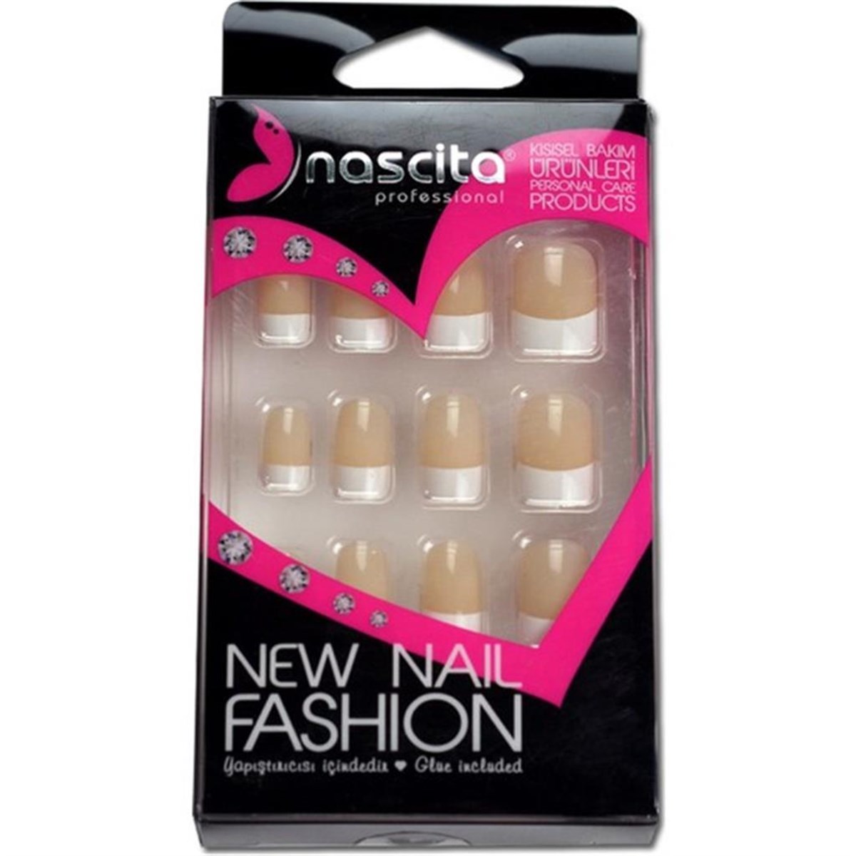 Nascita Takma Tırnak Beyaz Doğal French 24 Lü 00033