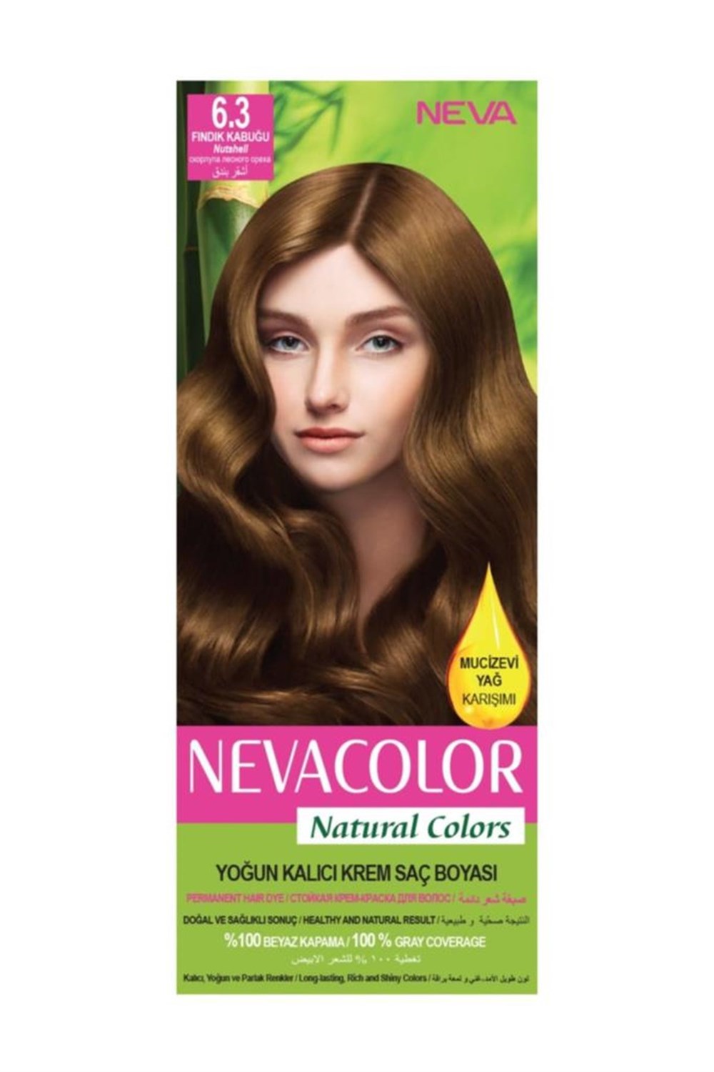 Neva Color Saç Boyası Seti 6.3 Fındık Kabuğu