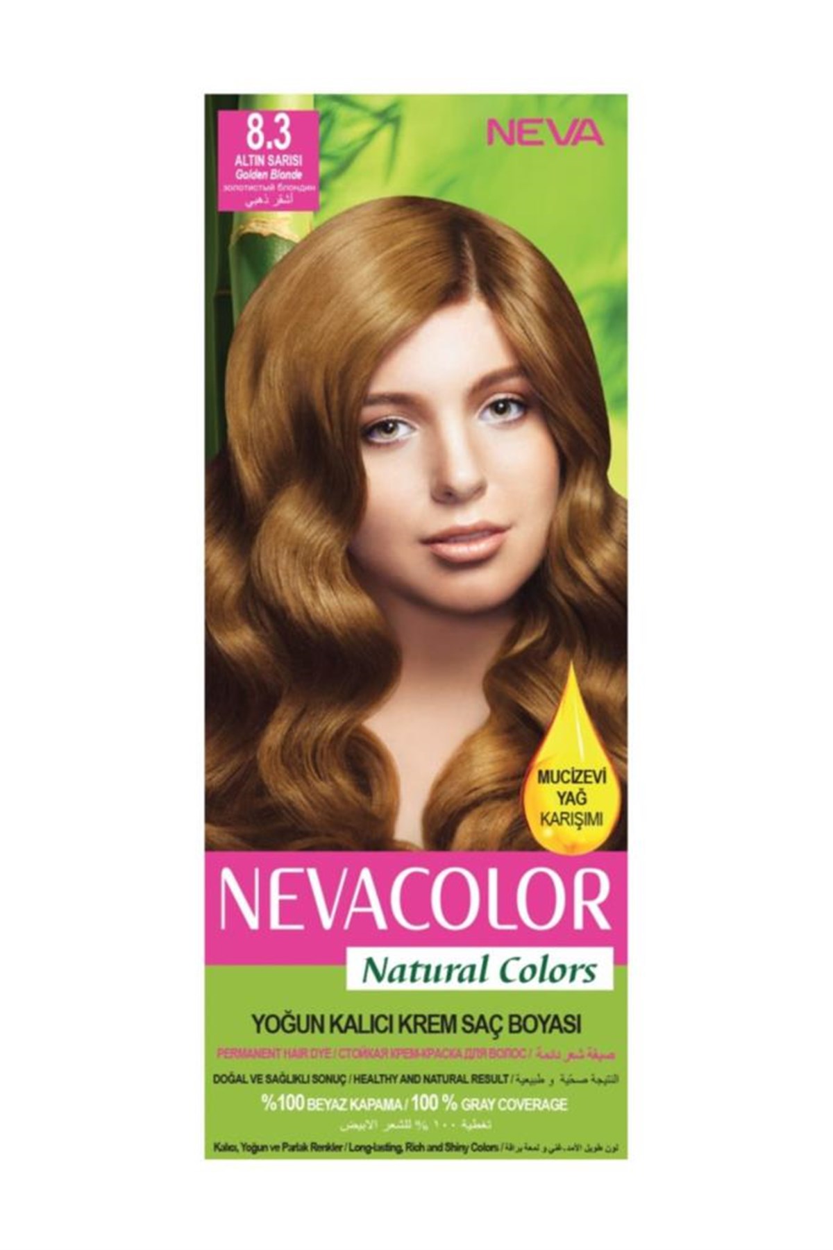 Neva Color Saç Boyası Seti 8.3 Altın Sarısı