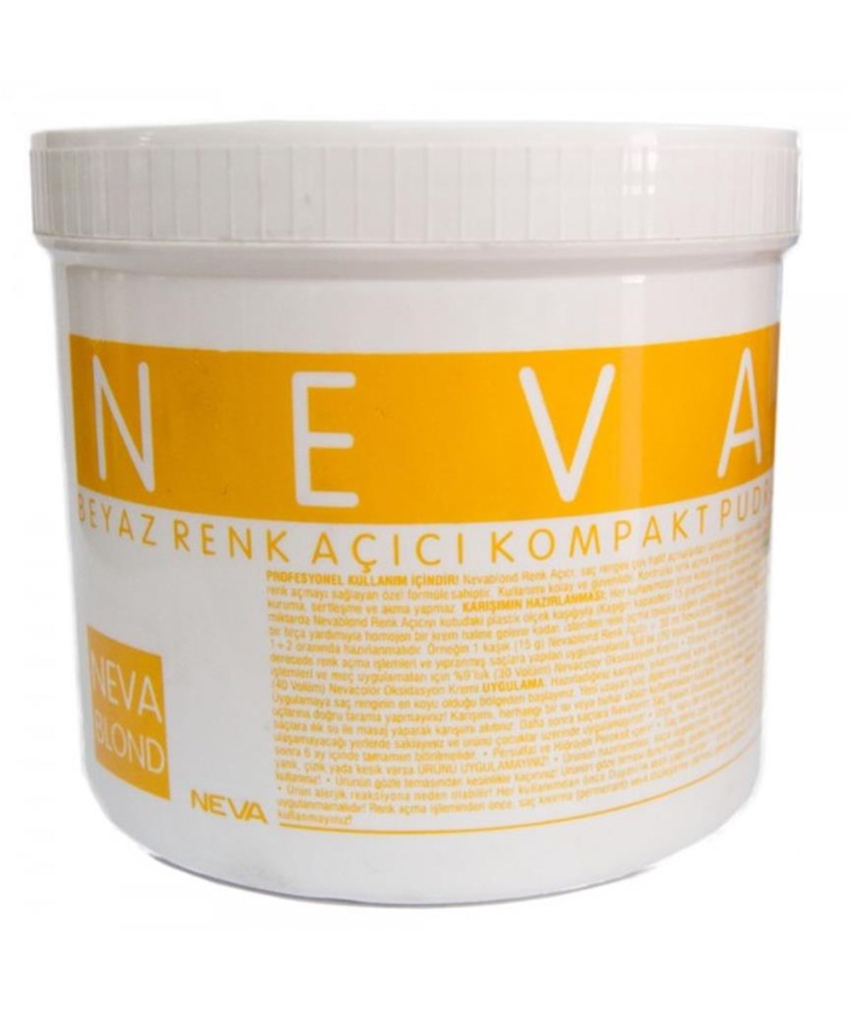 Nevablond Açıcı Kompakt Pudra Beyaz 500gr