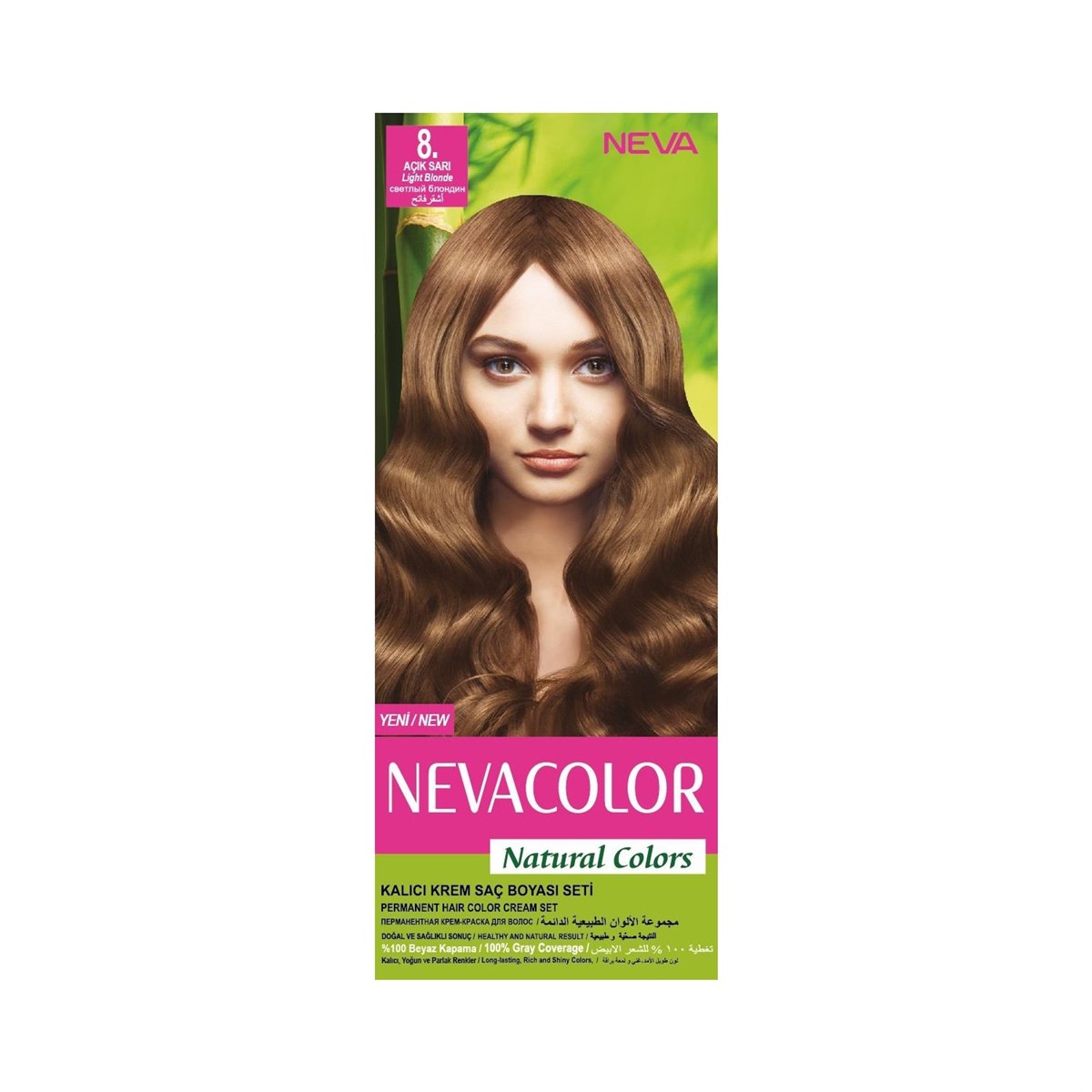 Nevacolor Natural Set Boya 8 Açık Sarı
