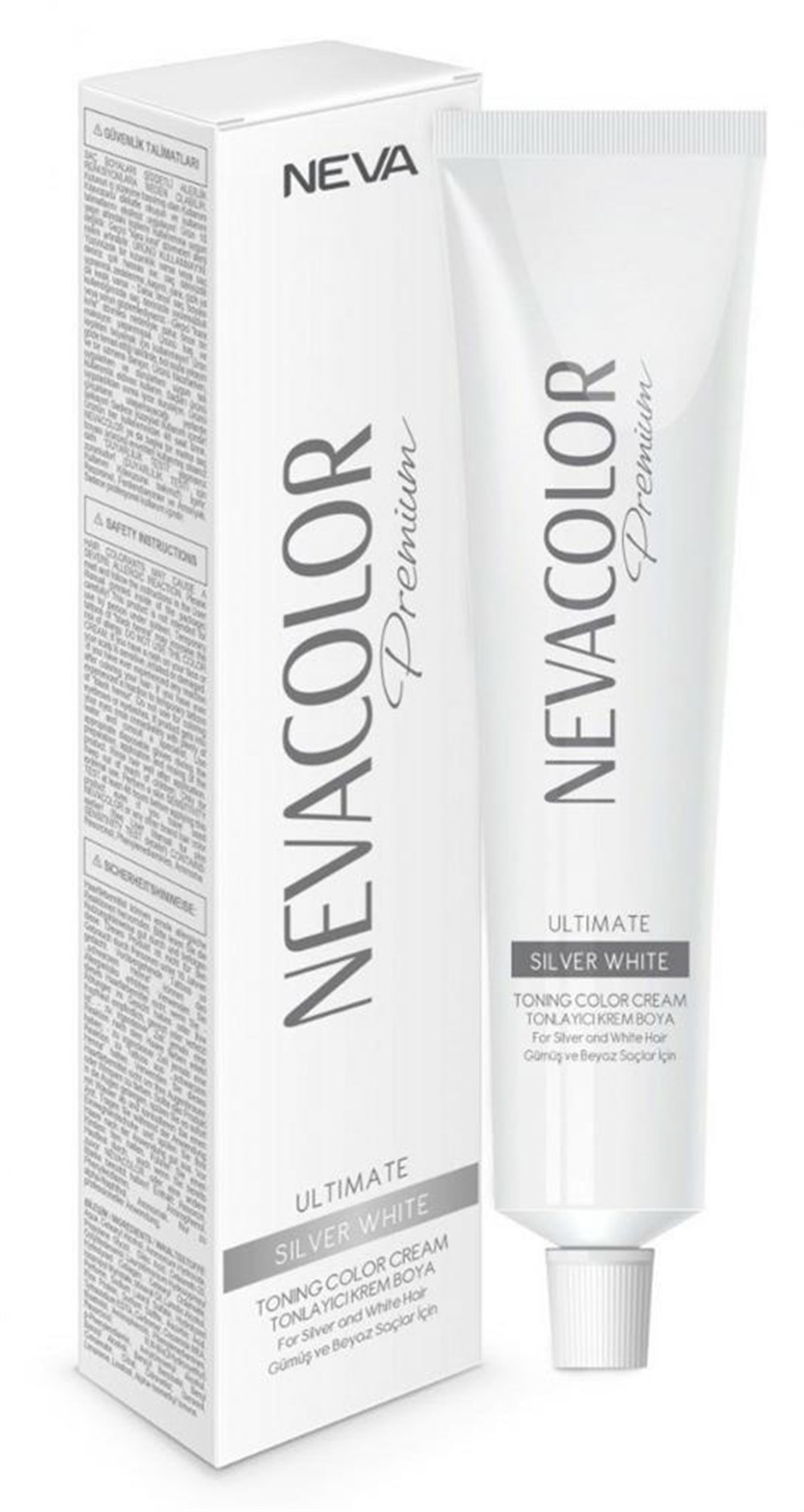 Nevacolor Premium Ultımate Tonlayıcı Krem Boya Gümüş Gri