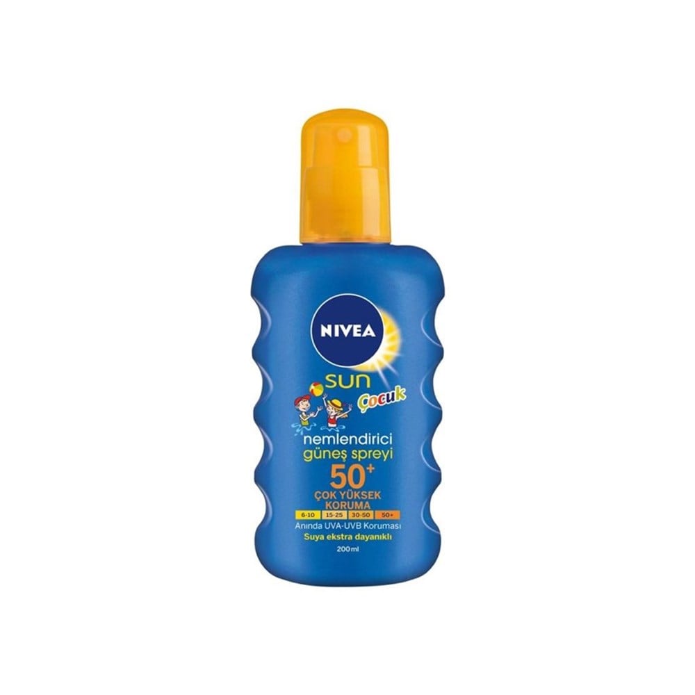 Nivea Çocuk Renkli Nemlendirici Güneş Spreyi Spf 50+ 200 Ml