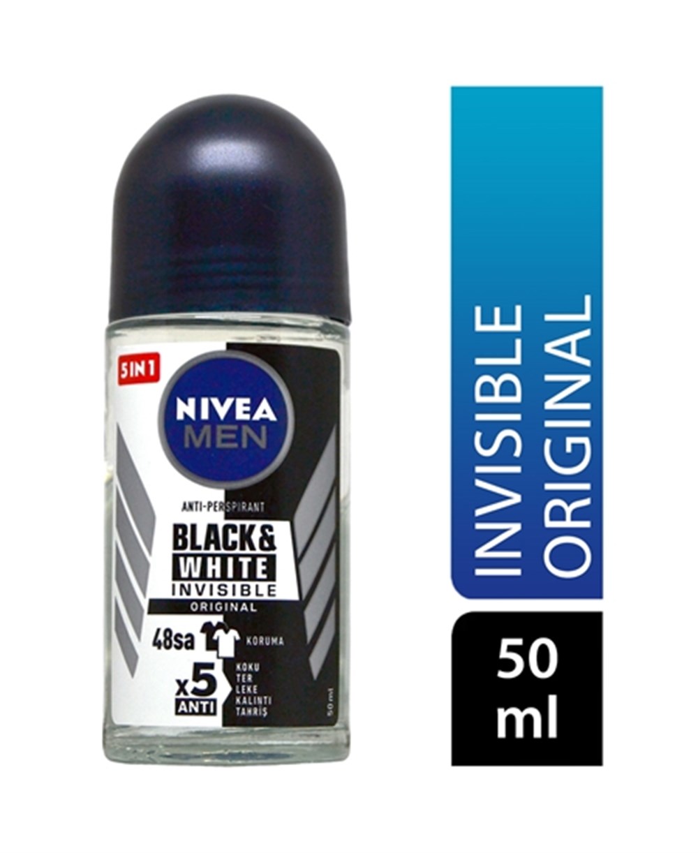 Nivea İnvısıble Black & Whıte Power Roll-On Deodorant 50 Ml Erkek