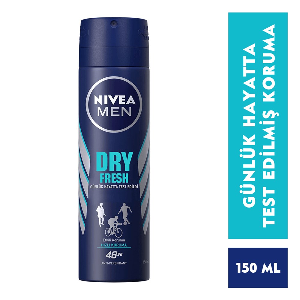 Nivea Men Dry Fresh Deo Sprey 150 Ml Erkek