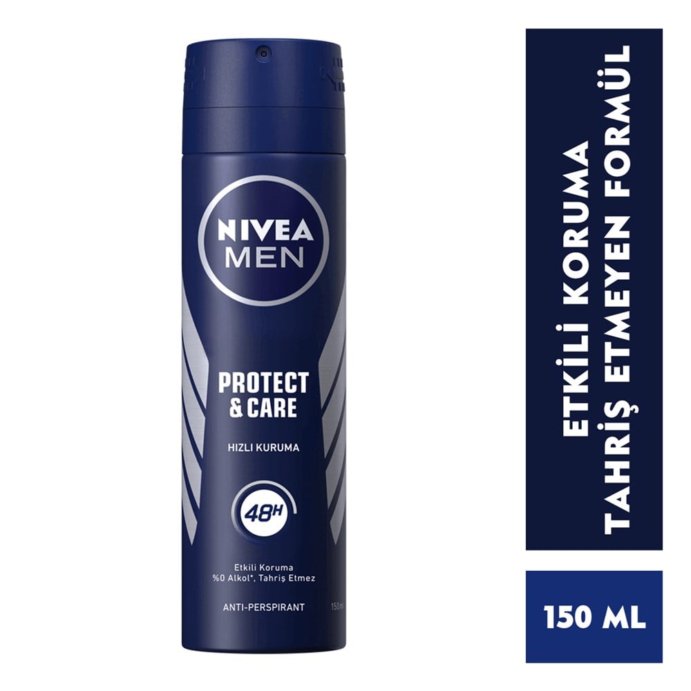 Nivea Men Protect & Care Sprey Deodorant 150 Ml Erkek