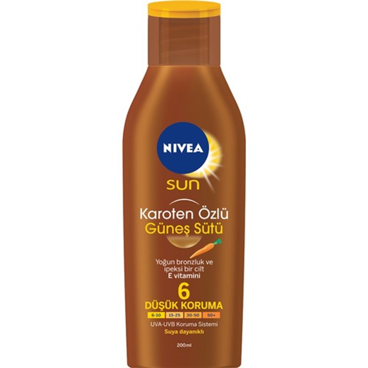 Nivea Sun Karoten Özlü Güneş Sütü Spf 6 200 Ml