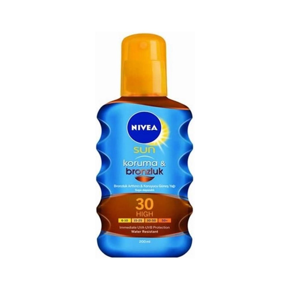 Nivea Sun Koruma & Bronzluk Bronzluk Arttırıcı Güneş Yağı Gkf 30 200 Ml